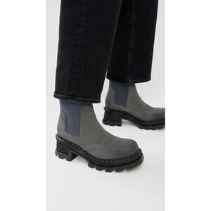 Dr. Martens Women's Corran Chelsea Boots Gunmetal Waxy Suede Waterproof
